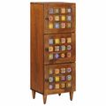 vidaXL Highboard Orech 40 x 33 x 110 cm Masívne mango drevo