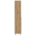 vidaXL Highboard Remeselný dub 69,5 x 34 x 180 cm Kompozitné drevo