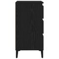 vidaXL Servírovacia skriňa Čierny dub 60 x 35 x 70 cm Kompozitné drevo