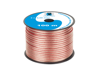 Kábel dvojlinka Cabletech KAB0360 2x 2,5 mm prehľadná CCA