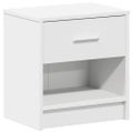 vidaXL Nočné stolíky 2 ks s zásuvkou biele 39x28x41 cm