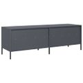 vidaXL TV skrinka antracit 135x39x43,5 cm oceľ valcovaná za studena
