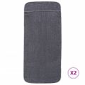 vidaXL Plážové uteráky 2 ks antracitové 75x200 cm látka 400 GSM