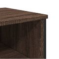 vidaXL Konzolový stolík hnedý dub 100x35x74,5 cm kompozitné drevo