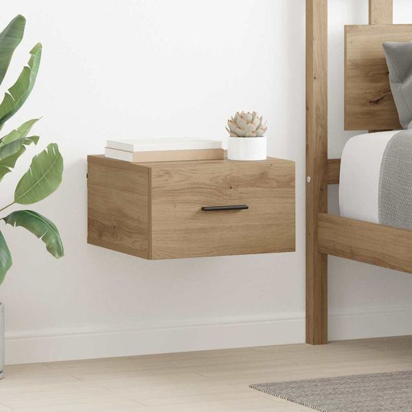 vidaXL Nočný stolík 2 pcs dub artisan 35 x 35 x 20 cm Kompozitné drevo