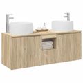 vidaXL Set kabinetov do kúpeľne 3 ks Dub sonoma 49,5 x 44,5 x 66 cm