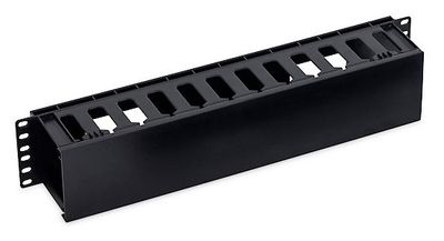 19" vyväzovací panel 2U plastový RAL9005
