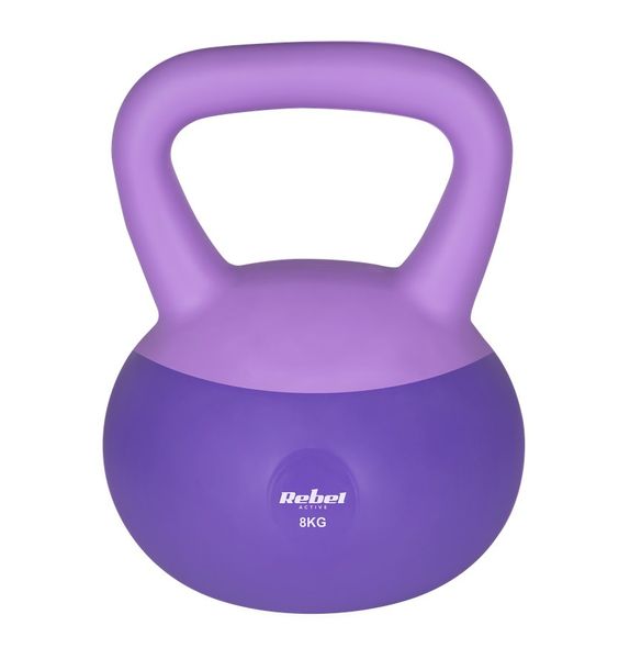Kettlebell Soft Vinylový 8 kg REBEL ACTIVE RBA-2333-08