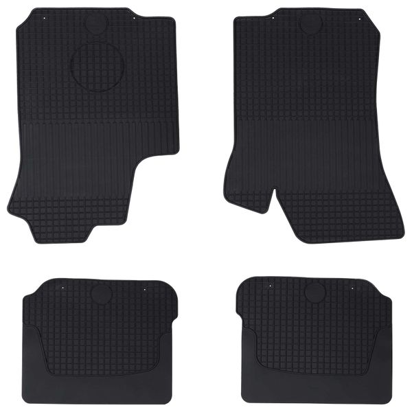 vidaXL Autokoberec 4 pcs Čierna vhodné pre ŠKODA OCTAVIA I 1997-2004