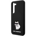 Puzdro Karl Lagerfeld pre Samsung Galaxy S24 KLHCS24SSNCHBCK čierna HC SILICONE NFT CHOUPETTE