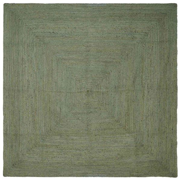 vidaXL Kusové koberce Štvorcový Olivovo zelená 200 x 200 cm Juta
