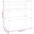 vidaXL Rám na umývadlo biely 79x38x83 cm železo