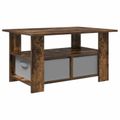 vidaXL Konferenčný stolík Dymová dub 77 x 55 x 42 cm Kompozitné drevo
