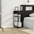 vidaXL Nočný stolík Čierny dub 40 x 27 x 76 cm Kompozitné drevo