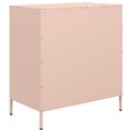 vidaXL Komoda ružová 68x39x73,5 cm oceľ valcovaná za studena