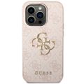 Puzdro Guess pre iPhone 15 Pro 6,1" GUHCP15L4GMGPI ružová HC PU koža 4G Metal Logo
