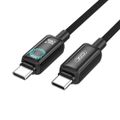 XO kábel NB-Q312B PD USB-C - USB-C 2,0 m 240 W čierny s LED