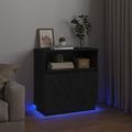 vidaXL LED komoda Čierny dub 71 x 34,5 x 75 cm Kompozitné drevo