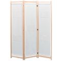 vidaXL Paraván s 3 panelmi, krémový 120x170x4 cm, látka
