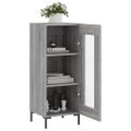 vidaXL Komoda sivý dub sonoma 34,5x34x90 cm spracované drevo
