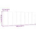 vidaXL Vankúš na čelo postele Hanko tmavosivý 140 cm látka