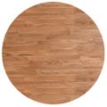 vidaXL Okrúhla stolová doska bledohnedá Ø60x1,5cm ošetrený masívny dub