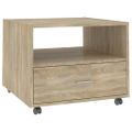 vidaXL Konferenčný stolík dub sonoma 55x55x40 cm kompozitné drevo