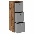vidaXL Servírovacia skriňa so zásuvkou Staré drevo 35 x 32 x 99,5 cm