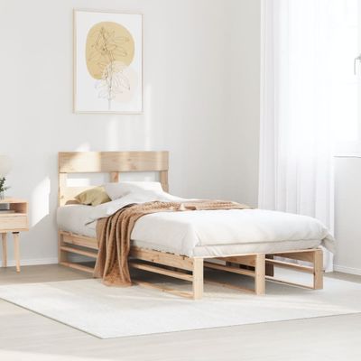 vidaXL Posteľ bez matraca 90x200 cm masívna borovica