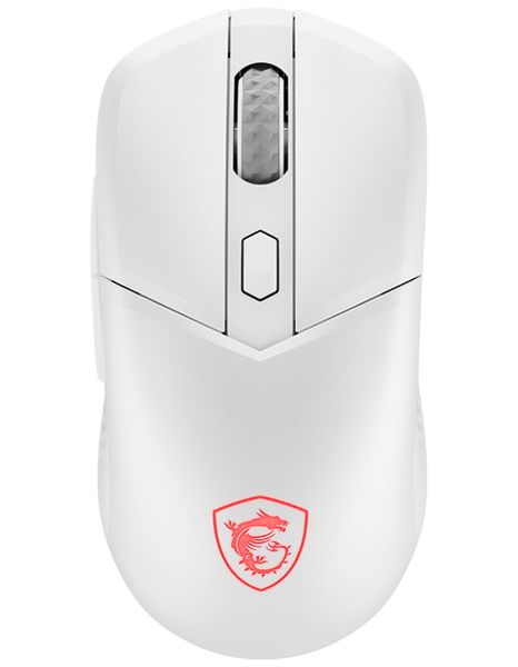 MSI herní myš VERSA 300 Wireless White/ bezdrátová/ 8.000 dpi/ 2,4GHz/ BT5.3/ USB/ RGB podsvícení/ 6 tlačítek/ bílá Myš, herní, bezdrátová, optická, 8000DPI, 6 tlacítek, RGB podsvícení, Bluetooth 5.3, 2,4GHz, USB, bílá