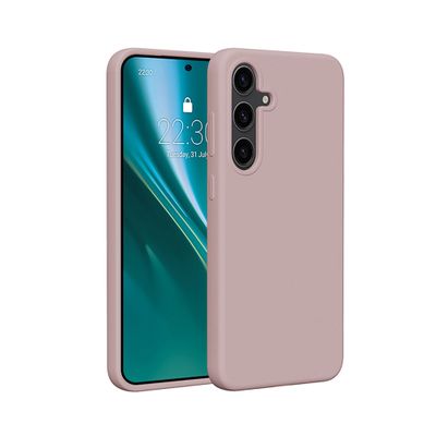 Etteri Silikónové puzdro pre Samsung Galaxy S25 svetloružové