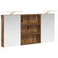 vidaXL Set kabinetov do kúpeľne 3 ks 100 x 10,5 x 50 cm