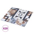 vidaXL Samo-lepiace podlahové dosky Mono vzor 30,5 x 30,5 cm 20 ks PVC