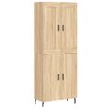 vidaXL Vysoká skrinka dub sonoma 69,5x34x180 cm spracované drevo