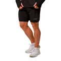 Bežecké šortky 2in1 Pulse Black - GymBeam, veľkosť M, veľkosť oblečenia M