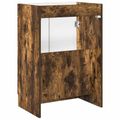 vidaXL Kúpeľňová skrinka pod umývadlo Dymový dub 56 x 37,5 x 81 cm