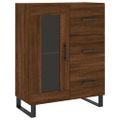 vidaXL Vysoká skrinka hnedý dub 69,5x34x180 cm spracované drevo