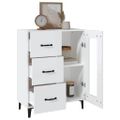 vidaXL Komoda biela 69,5x34x90 cm kompozitné drevo