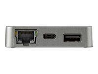 USB 3.1 Gen 2 Type-C Mini Dock - USB-C to 4K HDMI or 1080p VGA Video - 10Gbps USB-A USB-C, GbE - Portable Travel Laptop Dock - Works w/Thunderbolt 3 (DKT31CHVL) - Dokovacia stanica - USB-C - VGA, HDMI - 1GbE - kompatibilná s TAA