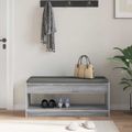 vidaXL Predsieňová lavica Sivá Sonoma 103 x 38 x 45 cm