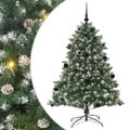 vidaXL Umelý vianočný stromček Zelená 150 cm PVC, plast a oceľ
