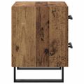 vidaXL Nočný stolík Staré drevo 40 x 35 x 47,5 cm Kompozitné drevo