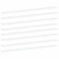 vidaXL Prídavné police 8 ks, biele 100x10x1,5 cm, drevotrieska