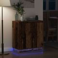 vidaXL LED komoda Staré drevo 71 x 34,5 x 75 cm Kompozitné drevo