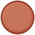 vidaXL Kruhový kvetinový podnos 6 ks Tehlovo červená Ø 19 x 2 cm Plast
