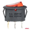 Oválný spínač 12/230V (s červeným svetlom) BU01