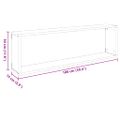vidaXL Nástenné police 4 ks, biele 100x15x30 cm, kompozitné drevo