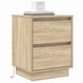 vidaXL Nočný stolík Sonoma dub 39 x 34,5 x 50 cm Kompozitné drevo