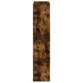 vidaXL Knižnica 4-posch. dymový dub 131,5x29x131,5 cm kompozitné drevo