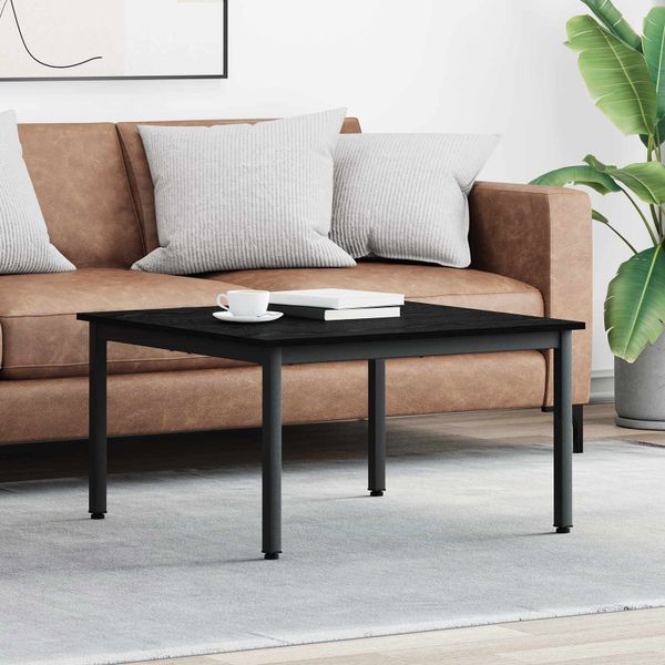 vidaXL Konferenčný stolík Čierny dub 80 x 80 x 45 cm Kompozitné drevo